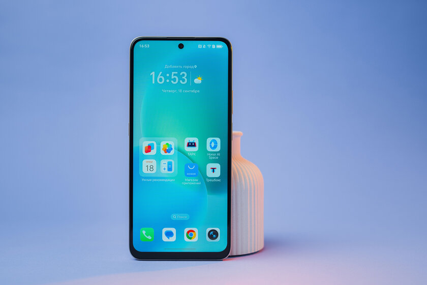 Усиленный корпус, батарея на двое суток и Google-сервисы: обзор недорогого HONOR X7d — Дизайн корпуса. 1