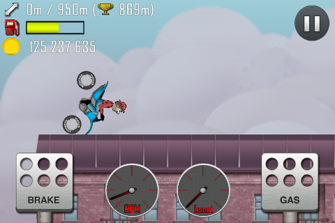 Проблема в Hill Climb Racing. Скриншот 1