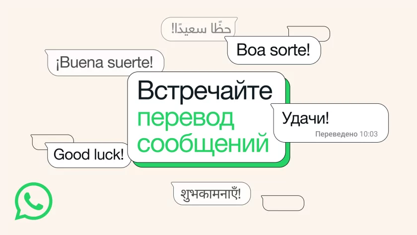 В WhatsApp* появился встроенный перевод сообщений — как работает функция в чатах