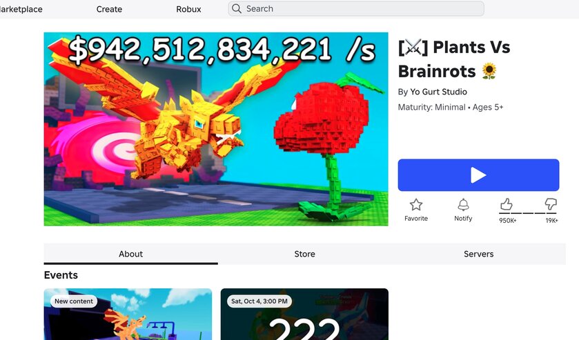 Такое возможно только в Roblox