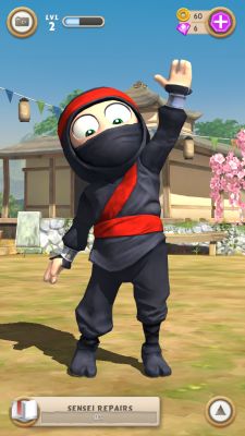 Clumsy Ninja - самое мимимишное тамагочи в App Store