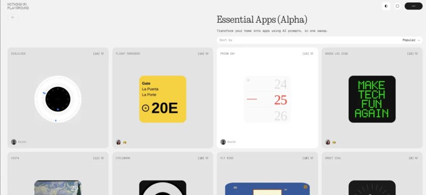 Виджеты за секунды: Nothing запустила бесплатный ИИ-инструмент для создания мини-приложений