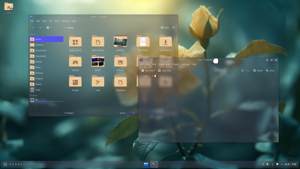 Фанат Linux повторил дизайн Liquid Glass от Apple — и даже сделал его ...