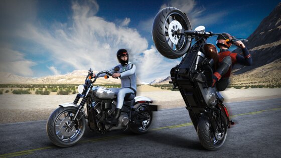 Highway Stunt Bike Riders 5.5. Скриншот 12