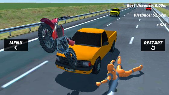 Motorcycle Ragdoll Fall 1.8.44. Скриншот 19