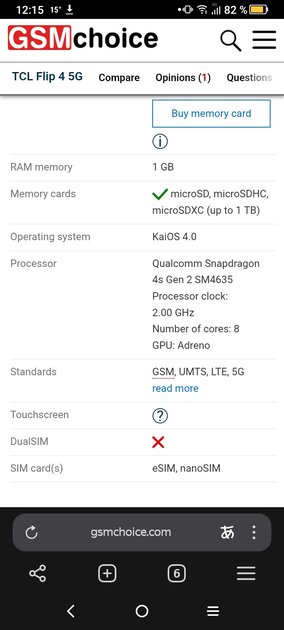 TCL Flip 4 5G-самый первый кнопочный телефон с поддержкой eSIM