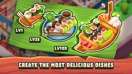 Sushi Empire Tycoon 1.0.7. Скриншот 3