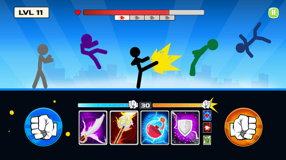 Stickman Fighter Mega Brawl 34.0. Скриншот 1