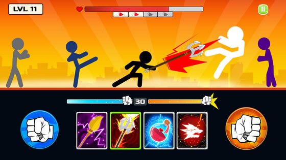Stickman Fighter Mega Brawl 34.0. Скриншот 2