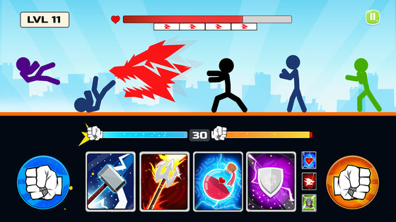Stickman Fighter Mega Brawl 34.0. Скриншот 4