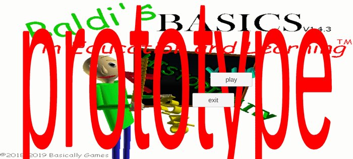 Baldi Burnaut (Baldi prototype). Скриншот 1