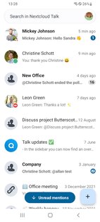 Nextcloud Talk 22.0.2. Скриншот 1