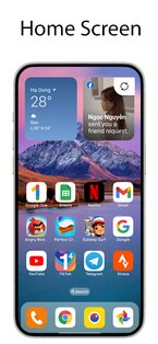 OS Launcher 18 — Phone 16 Max 5.9. Скриншот 1