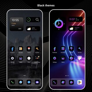 Black OS Launcher 5.2. Скриншот 2