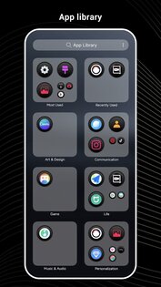 Black OS Launcher 5.2. Скриншот 3