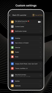 Black OS Launcher 5.2. Скриншот 6