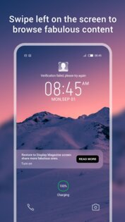 Magazine Lockscreen HiOS 15.1.2.25094. Скриншот 4