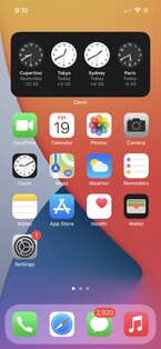 Launcher iOS Widgets 1.3. Скриншот 1