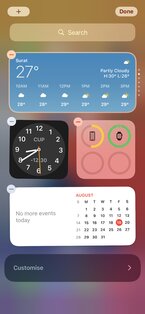 Launcher iOS Widgets 1.3. Скриншот 2