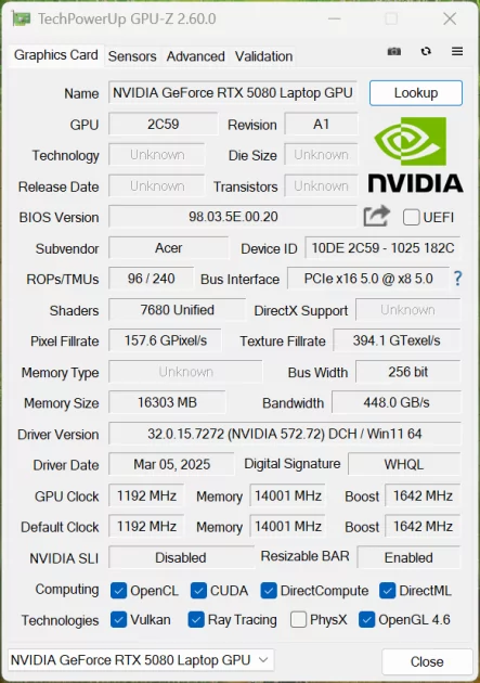 Обзор игрового ноутбука Acer Predator Helios 18 AI: Core Ultra 9, RTX 5080 и 128 ГБ ОЗУ — Производительность. 14