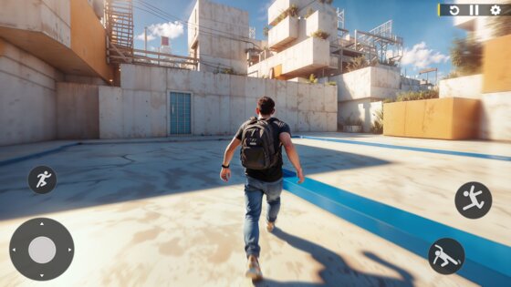 Rooftop Runner Parkour Games 3.6. Скриншот 5
