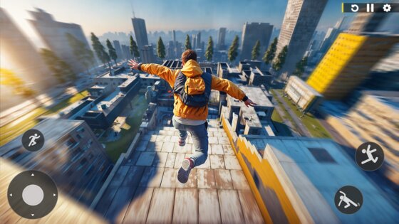 Rooftop Runner Parkour Games 3.6. Скриншот 7