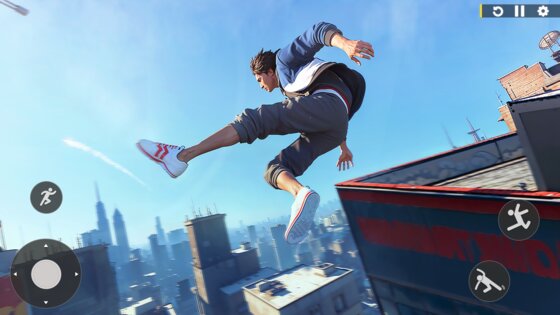 Rooftop Runner Parkour Games 3.6. Скриншот 14