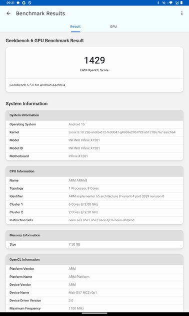 Обзор Infinix XPAD 20 Pro: недорогой планшет с 12 дюймами и нейросетями — Производительность и тесты. 4