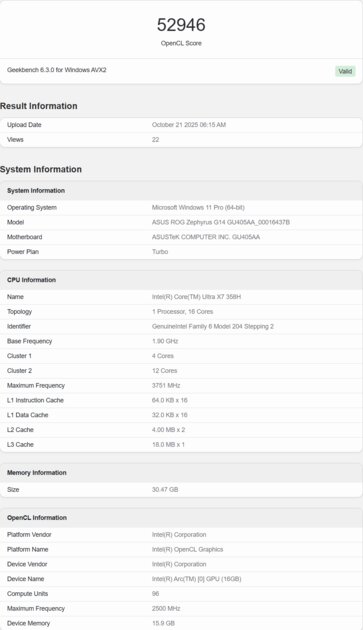 Тесты Core Ultra X7 358H слили в сеть: встроенную графику заметно прокачали