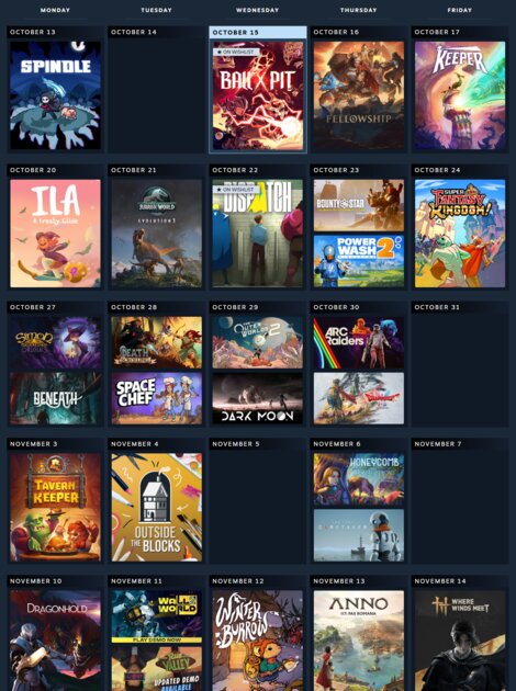 В Steam появился личный календарь релизов с персонализированными рекомендациями