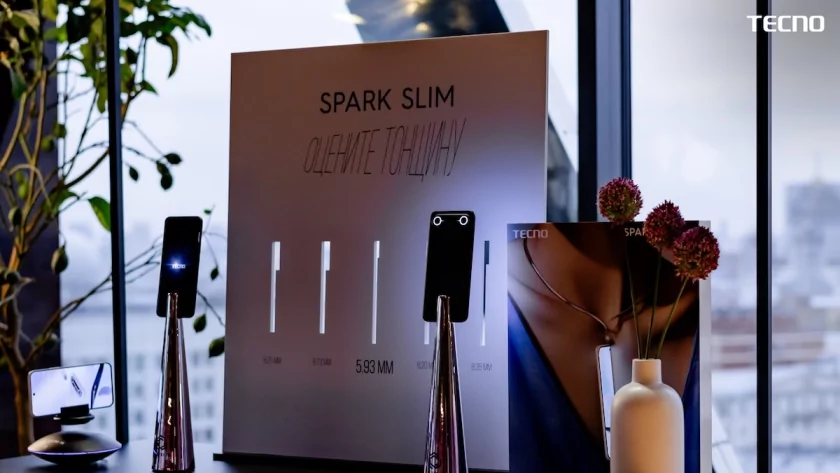 TECNO представила SPARK Slim — самый тонкий смартфон со скруглённым экраном в мире