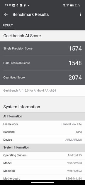Компактный смартфон с очень удобной диагональю дисплея: обзор vivo X200 FE — Производительность и тесты. 3
