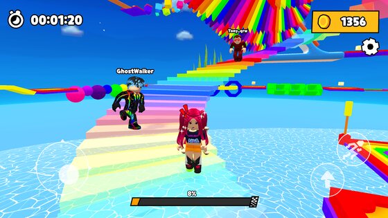 Rainbow Race: Obby Dash 0.0.3. Скриншот 5