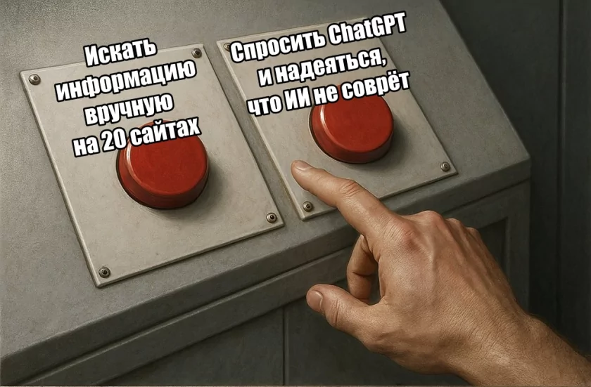 Гуглите/яндексите по старинке или доверяете поиск информации чат-боту? Гуглите/яндексите по старинке или доверяете поиск информации чат-боту?