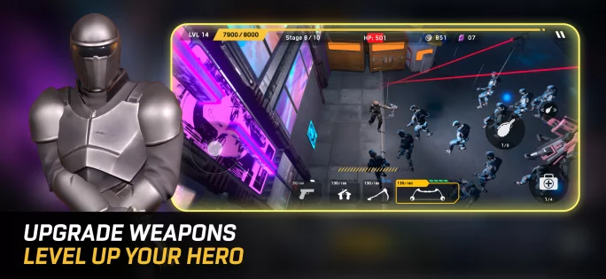 Unfair War: Zombie Robots 1.0. Скриншот 1