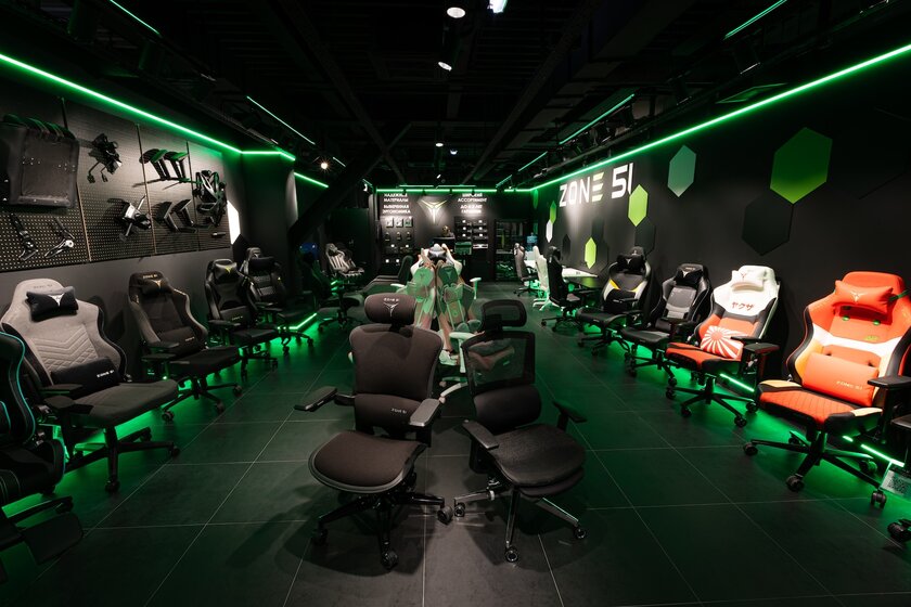 Zone 51 открыла в Москве уникальный шоурум: можно протестировать кресла, столы и периферию