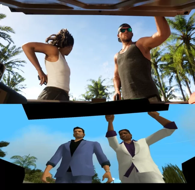 Геймер переснял промо-скриншоты GTA 6 в GTA Vice City: вот как это выглядит