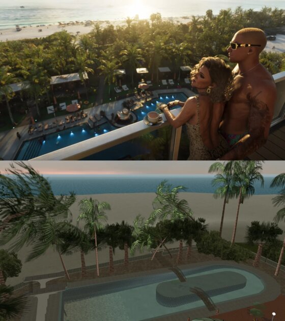 Геймер переснял промо-скриншоты GTA 6 в GTA Vice City: вот как это выглядит