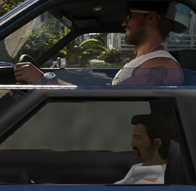 Геймер переснял промо-скриншоты GTA 6 в GTA Vice City: вот как это выглядит