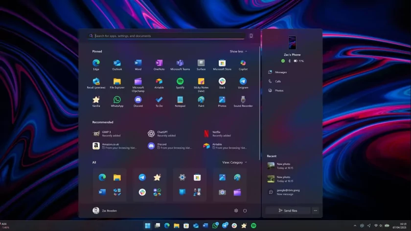 В обновлённом меню «Пуск» Windows 11 обнаружено несколько странных багов