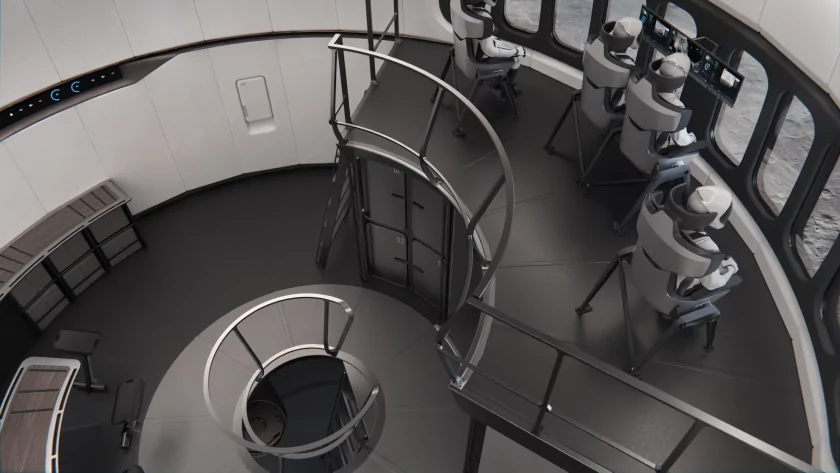 Так, по задумке SpaceX, выглядит интерьер лунного Starship