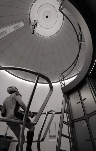 Так, по задумке SpaceX, выглядит интерьер лунного Starship