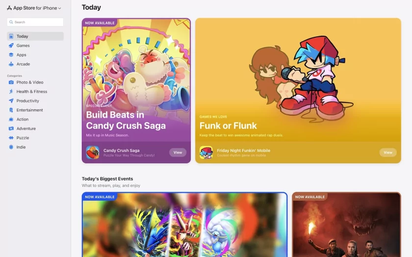 Apple выпустила новую веб-версию магазина App Store: с рекомендациями и удобным просмотром