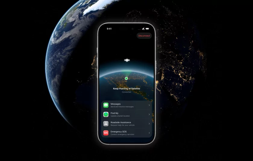 iPhone сможет отправлять фото и строить маршруты через спутниковую связь