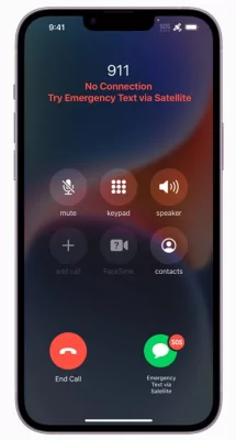 iPhone сможет отправлять фото и строить маршруты через спутниковую связь