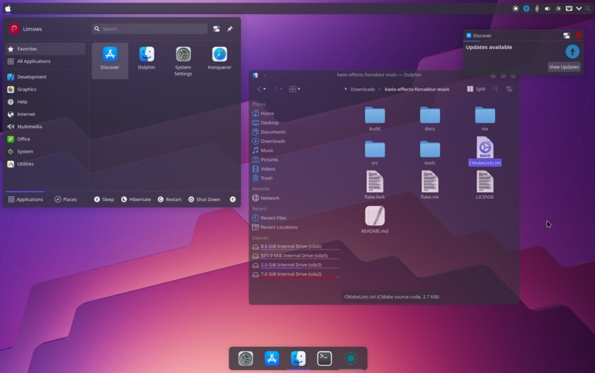 Прозрачность macOS для Linux, но без багов — делаем «стеклянный» KDE Linux с лучшей читаемостью