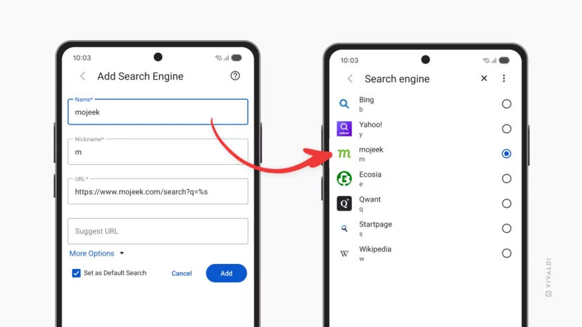 Импорт закладок и выбор любого поисковика: браузер Vivaldi для Android крупно обновился