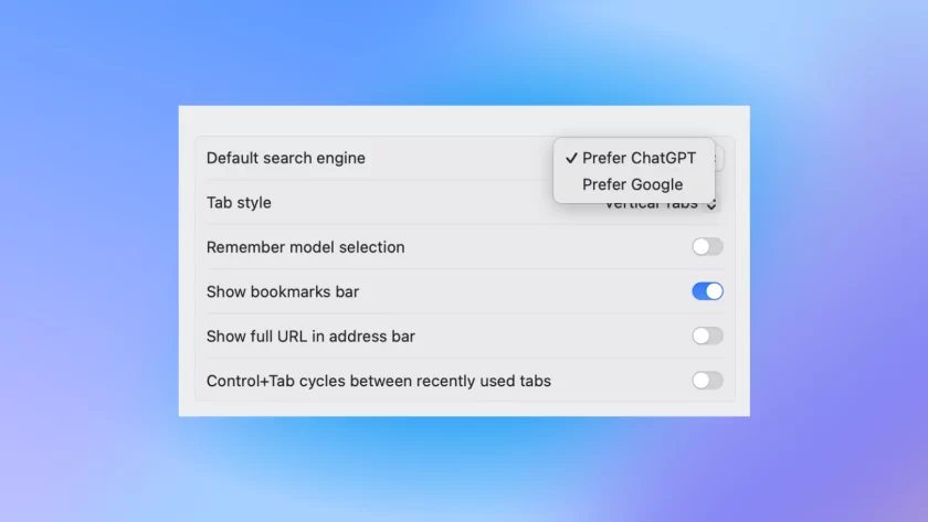 Нейросетевой браузер ChatGPT Atlas получил крупный апдейт: вертикальные вкладки и не только