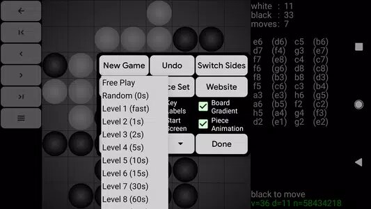 Reversi for Android 3.3.1. Скриншот 5