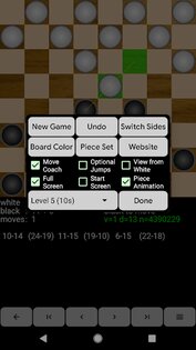 Checkers for Android 3.3.1. Скриншот 3